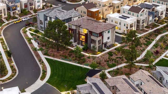aerial view featuring a residential view