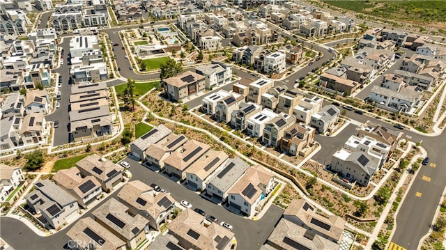 bird's eye view featuring a residential view