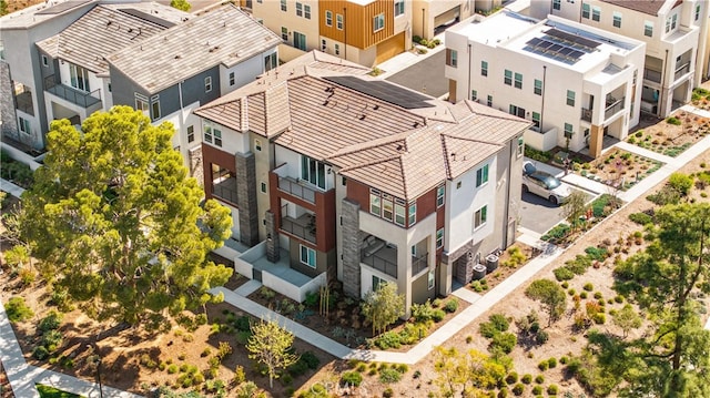 birds eye view of property featuring a residential view