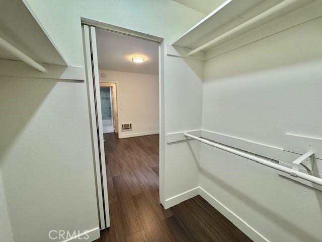 3601 W Hidden Ln Unit 309, Rolling Hills Estates, CA 90274 - spacious closet with dark wood-style floors