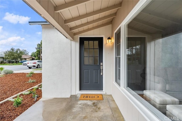 view of entrance to property