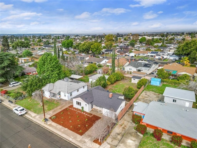 drone / aerial view with a residential view