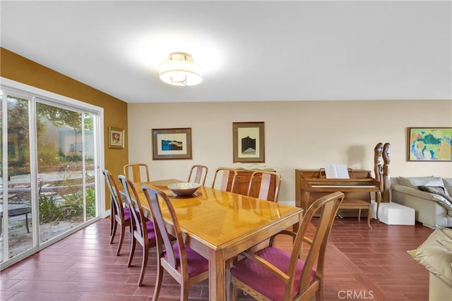 view of dining area