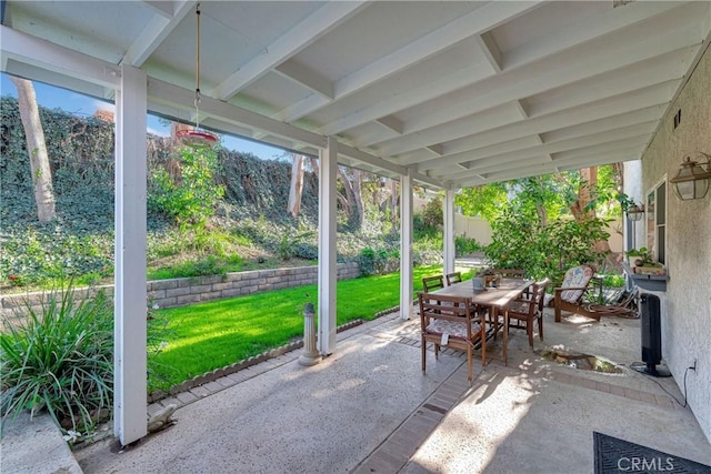 view of patio / terrace with outdoor dining area