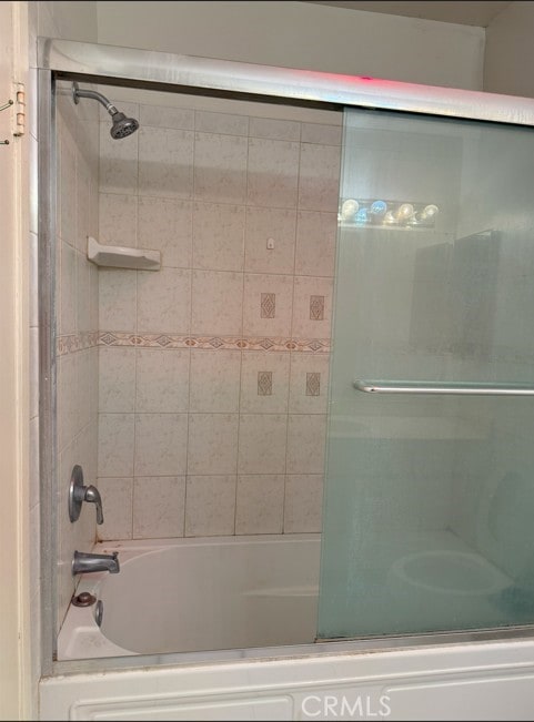 full bath with enclosed tub / shower combo