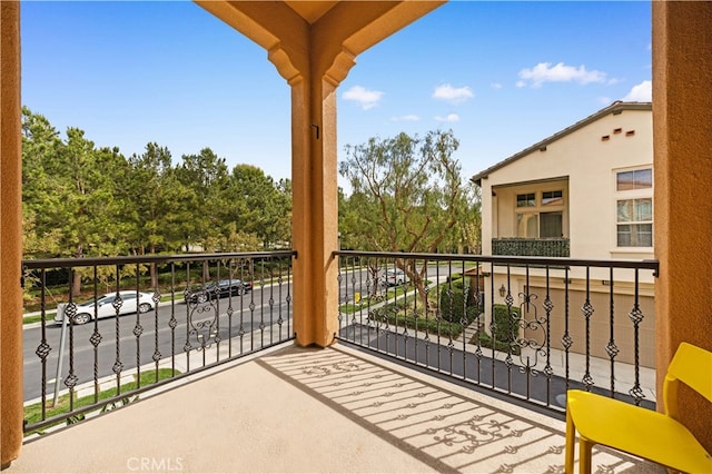 view of balcony