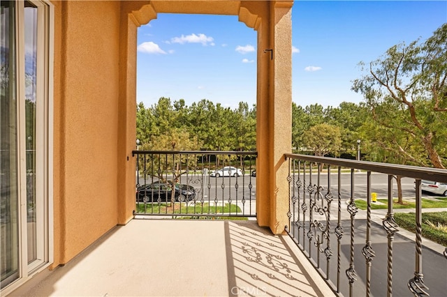 view of balcony