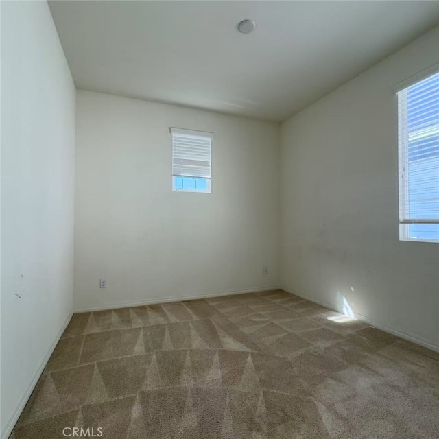 view of carpeted empty room