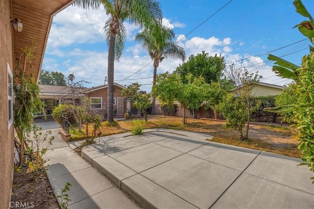 view of patio with fence