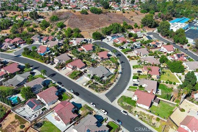 bird's eye view featuring a residential view