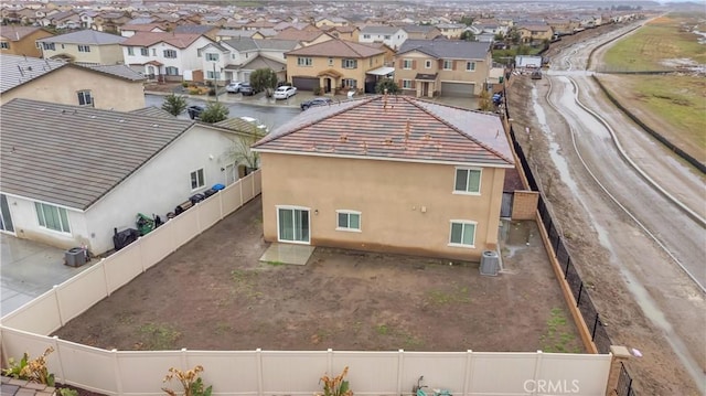 aerial view featuring a residential view