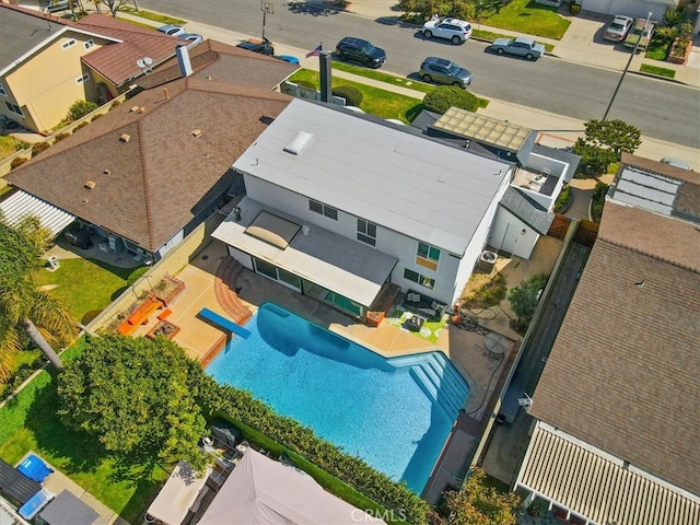 bird's eye view featuring a residential view