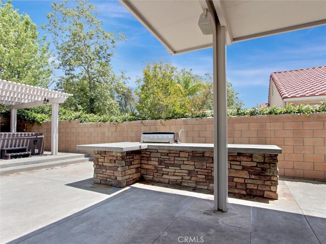 25547 Palermo Way, Yorba Linda, CA 92887 - view of patio with exterior kitchen