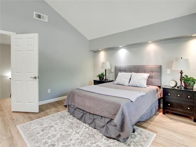 25547 Palermo Way, Yorba Linda, CA 92887 - bedroom with light wood-style floors and high vaulted ceiling