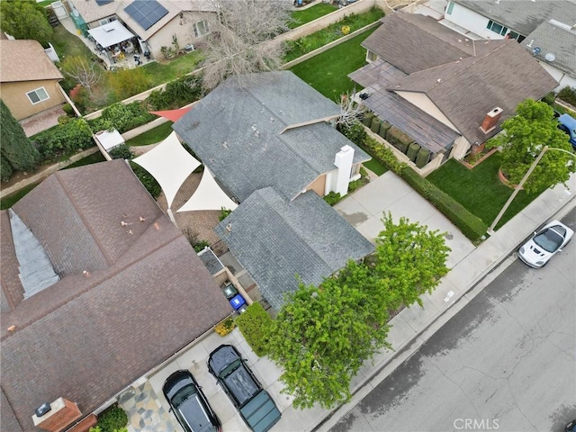 drone / aerial view featuring a residential view