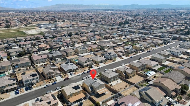 bird's eye view featuring a residential view