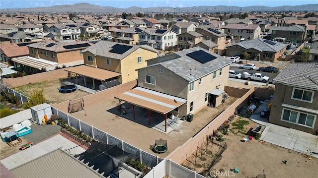 bird's eye view featuring a residential view