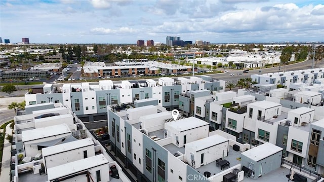 aerial view featuring a view of city