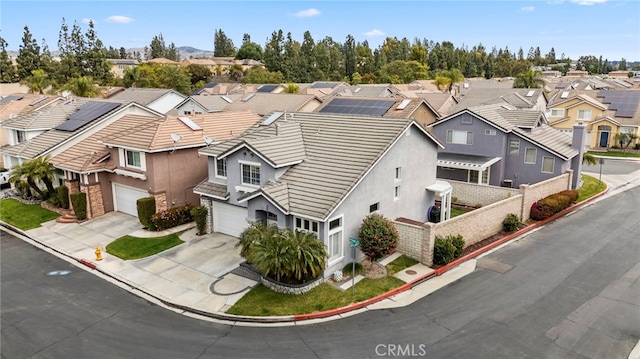 bird's eye view featuring a residential view