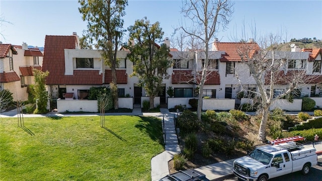 view of property with a residential view