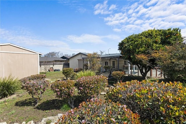 exterior space with fence