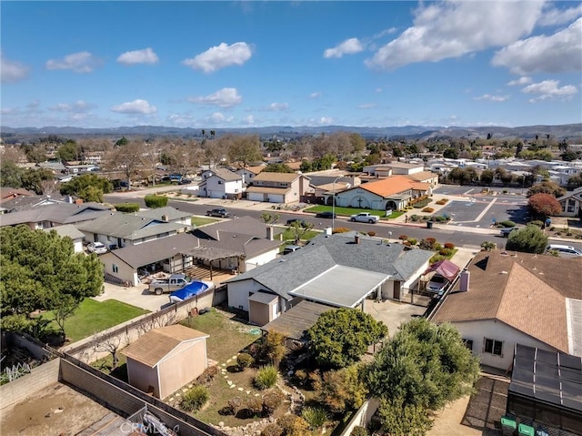 drone / aerial view with a residential view