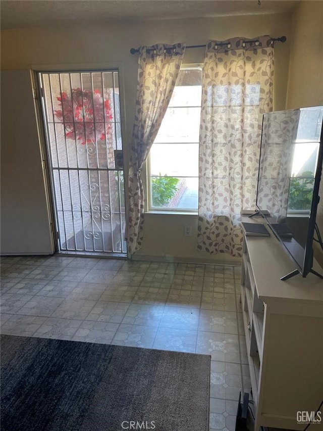 view of unfurnished dining area