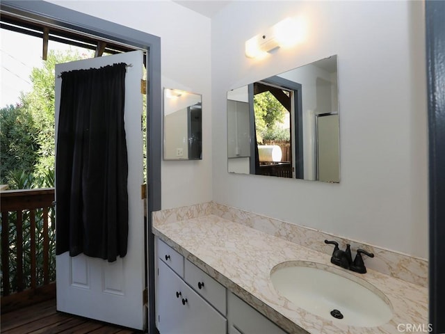 bathroom featuring vanity