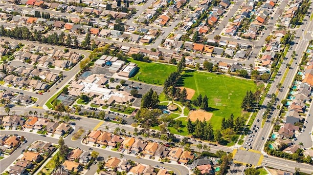 bird's eye view featuring a residential view