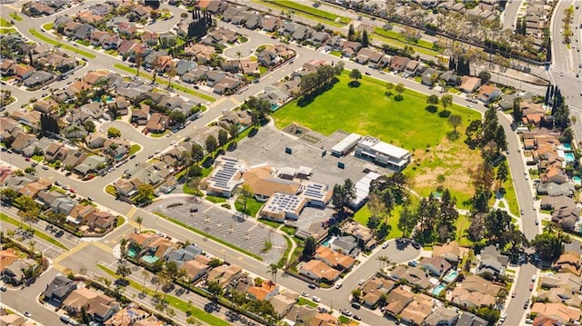 aerial view featuring a residential view