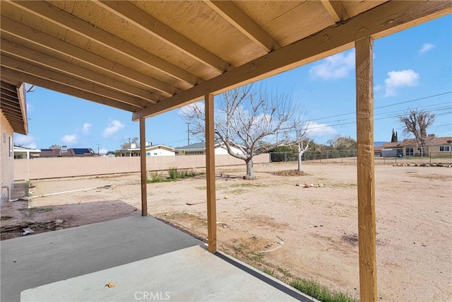 view of patio / terrace featuring a fenced backyard