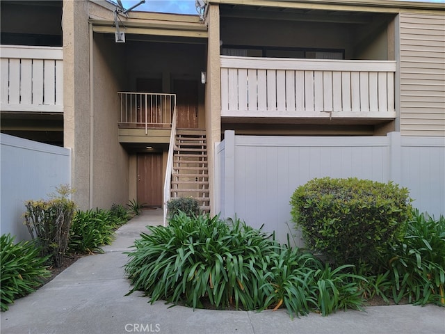 view of property with stairs