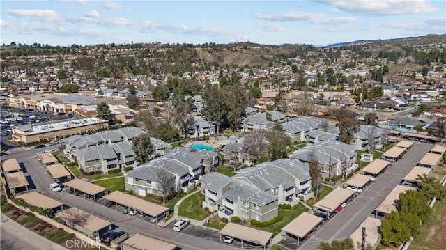 bird's eye view featuring a residential view