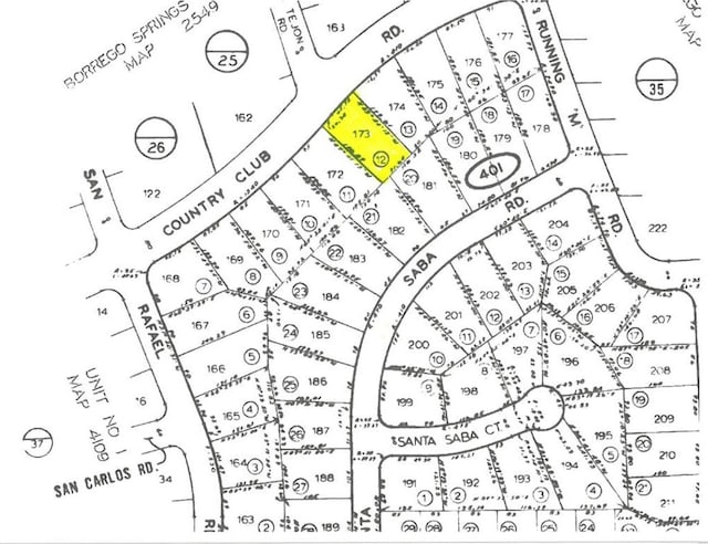 LOT173 Country Club Dr, Borrego Springs CA, 92004 land for sale