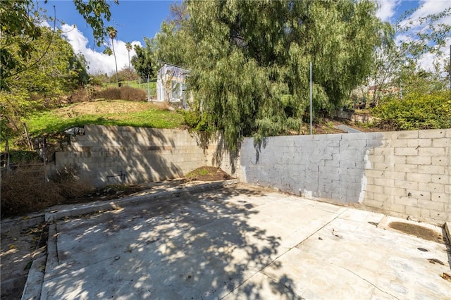 view of patio / terrace featuring a fenced backyard