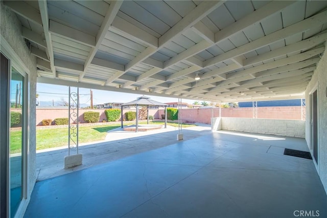 view of pool featuring a patio and a fenced backyard