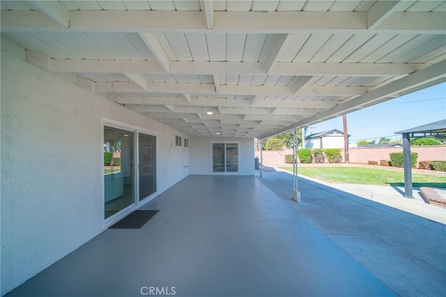 view of patio / terrace with fence