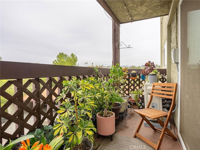 view of balcony