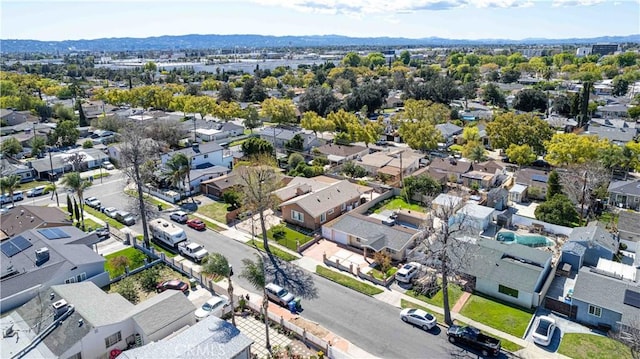 aerial view featuring a residential view