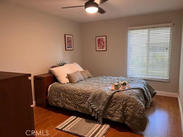 28947 Thousand Oaks Blvd Unit 134, Agoura Hills, CA 91301 - bedroom featuring wood finished floors and a ceiling fan