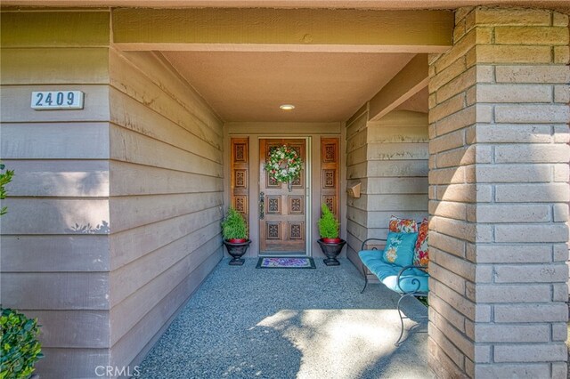 view of entrance to property