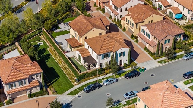 drone / aerial view featuring a residential view