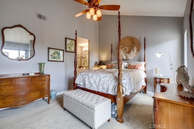 27578 Lene, Mission Viejo, CA 92692 - carpeted bedroom with ensuite bathroom, baseboards, and vaulted ceiling