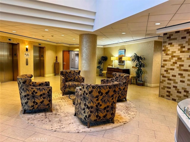 view of community lobby