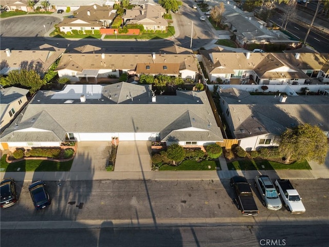 bird's eye view featuring a residential view