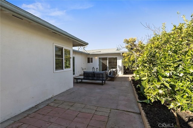 view of patio / terrace with an outdoor hangout area