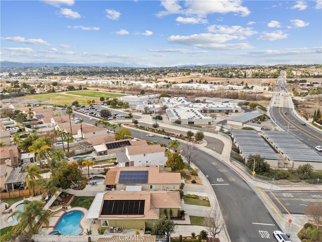 aerial view featuring a residential view