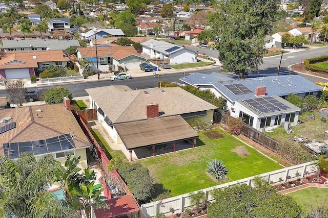 drone / aerial view featuring a residential view