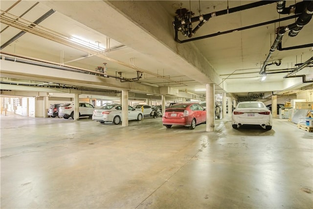 view of parking deck