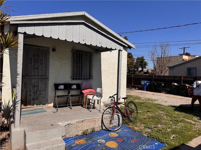 view of patio / terrace with fence